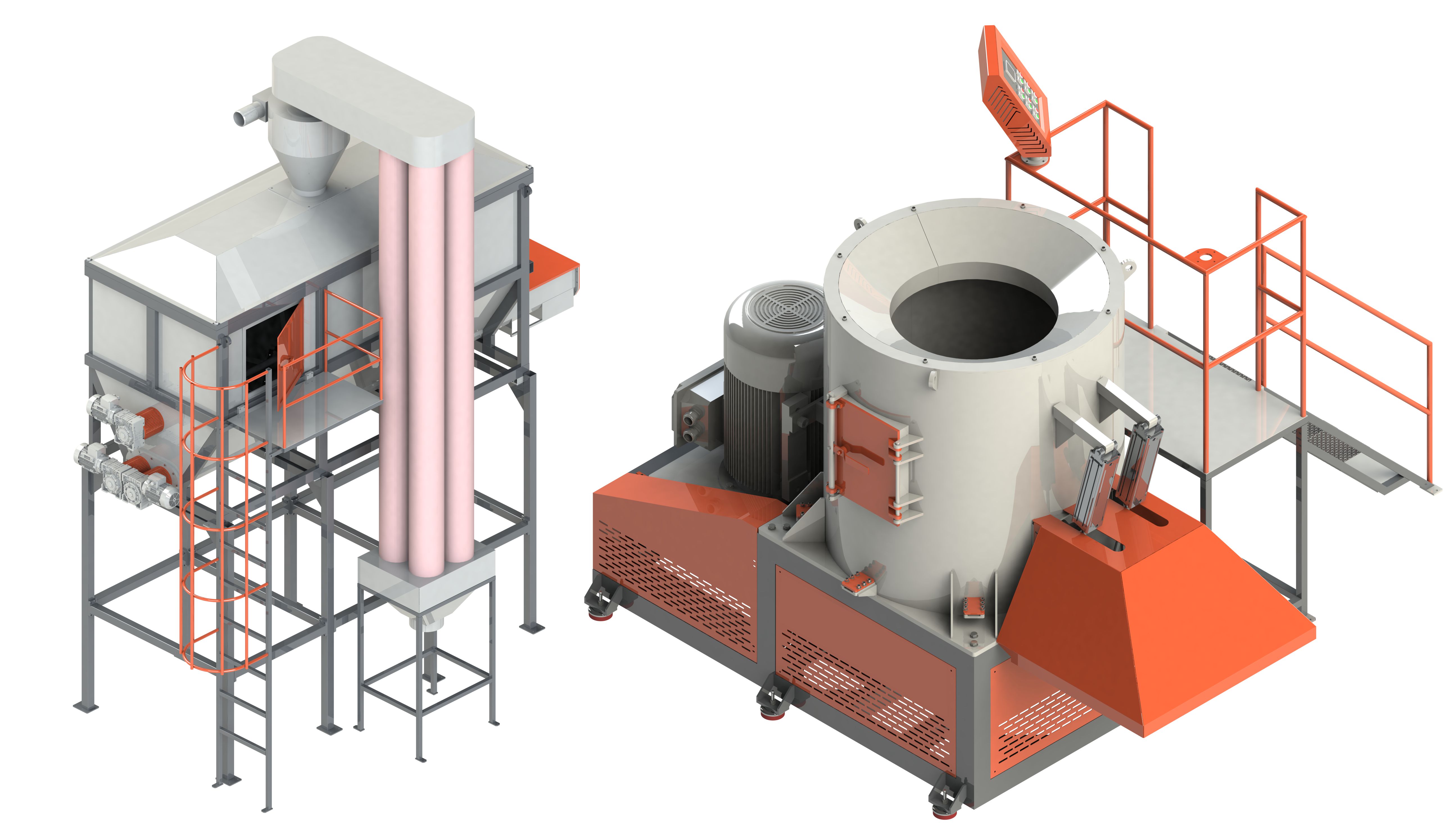 Granül Extruder Makinası ( Yandan Besleme)